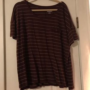 Maroon Boyfriend Tee
